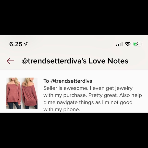 WINE OFF SHOULDER TUNIC KNIT TOP - Picture 5 of 5